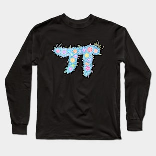 "ㅠ" Floral Letter Hangeul Long Sleeve T-Shirt